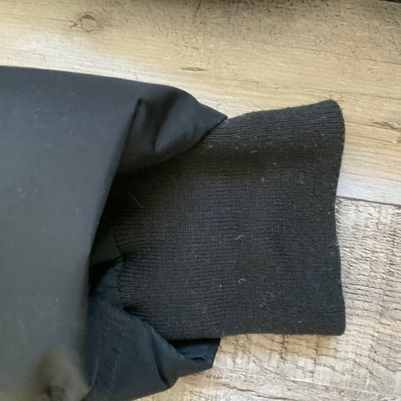 J Crew Down Filled Hooded Puffer Coat Jacket Faux Fur Trim Black SZ S - Picture 10 of 16